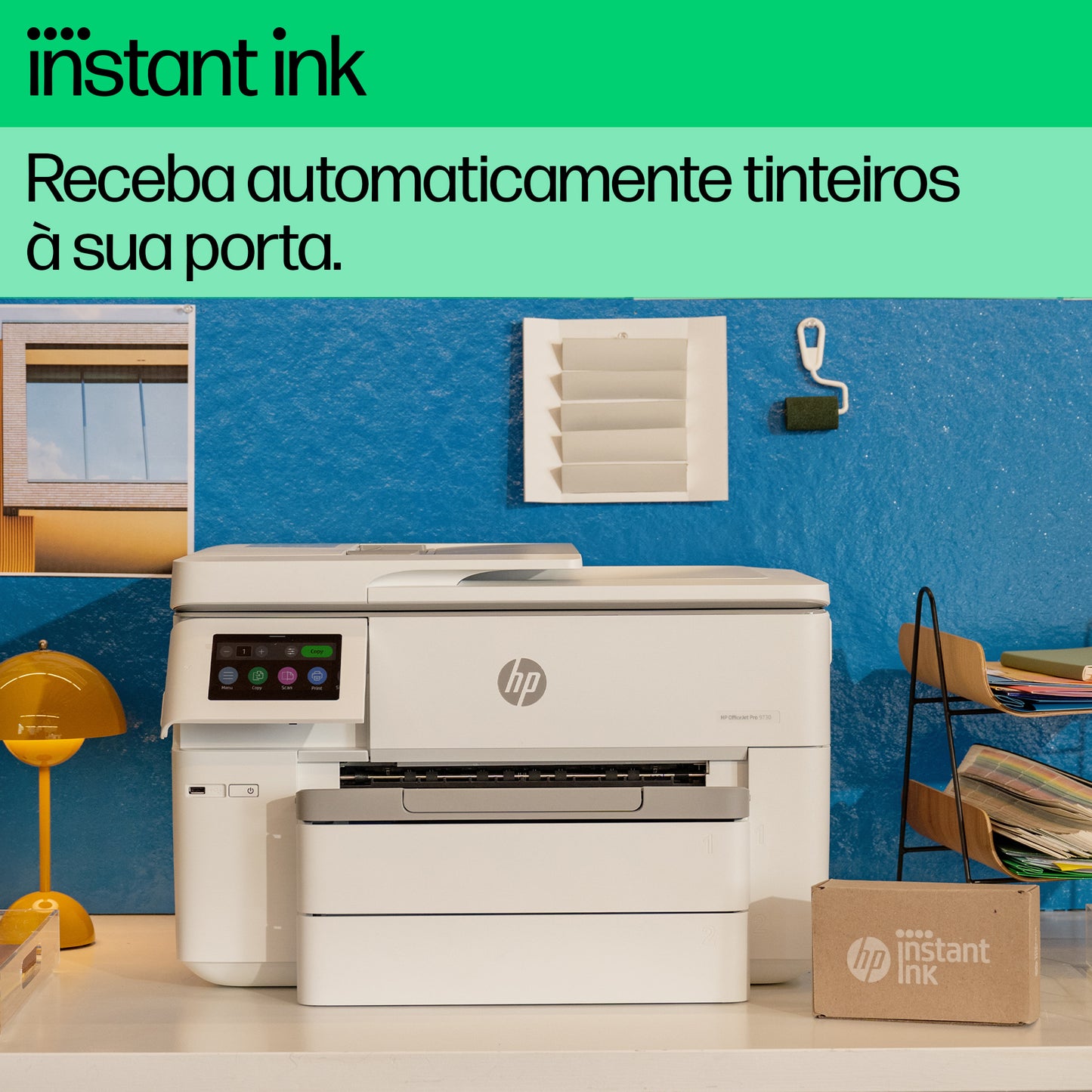 Multifunções de grande formato HP OfficeJet Pro 9730e